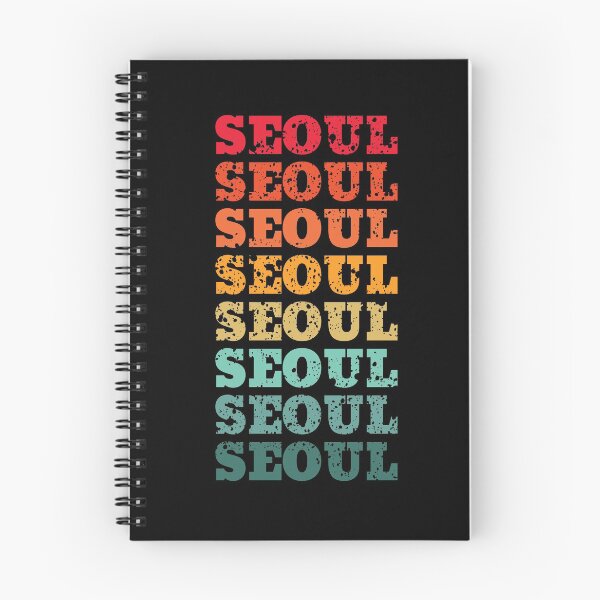 Item preview, Seoul - repeated retro vintage sunset colors with a distressed design effect designed and sold by Rhu Creations.