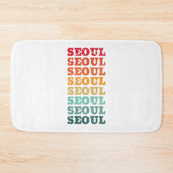 Item preview, Seoul - repeated retro vintage sunset colors with a distressed design effect designed and sold by Rhu Creations.