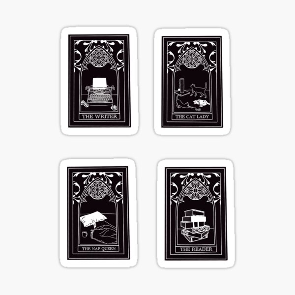 Bookish Sticker, The Reader Tarot Card – Sticker Babe