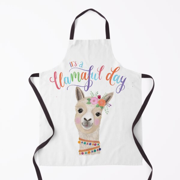 Item preview, Llama lady wishes a beautiful day designed and sold by Sandra Brezina.