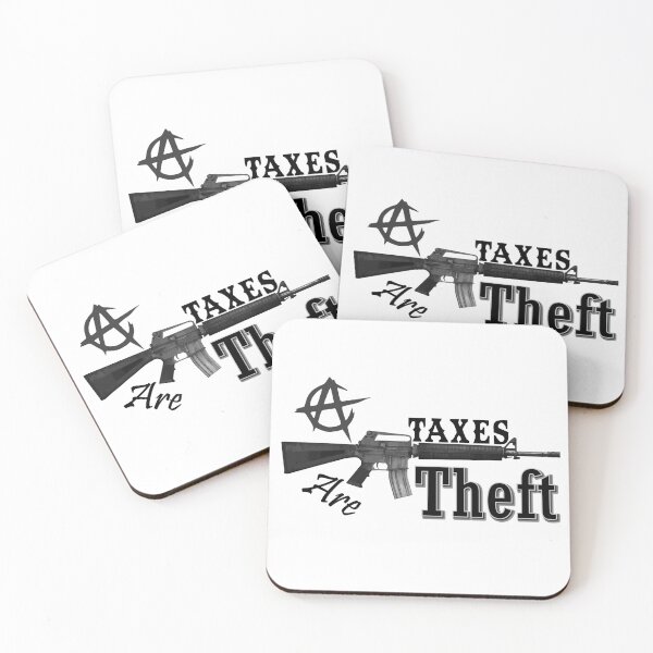 Item preview, Taxes are Theft Tshirt designed and sold by domkakuzu.