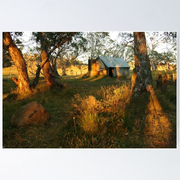 Item preview, Joe Mortelliti Gallery - First rays of dawn on Howitt's Hut, Howitt High Plains, alpine Victoria, Australia.  designed and sold by thisisaustralia.