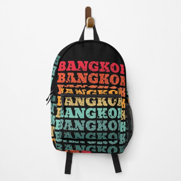 Item preview, Bangkok - repeated retro vintage sunset colors with a distressed design effect designed and sold by Rhu Creations.