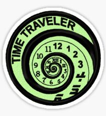 Time Traveler Geek Merit Badge Sticker