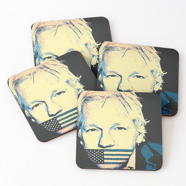 Item preview, Julian Assange Wikileaks - Free Assange, Free Julian designed and sold by REACTIVIST.