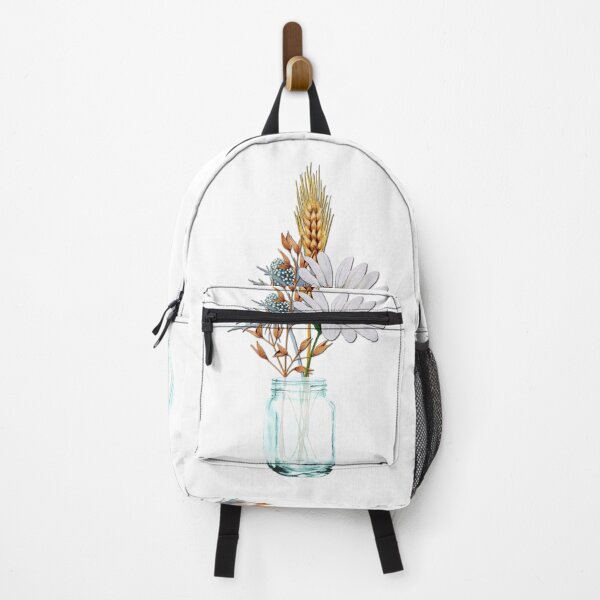 Item preview, A bouquet of daisy and herbs in a Mason jar. designed and sold by Pavnud.