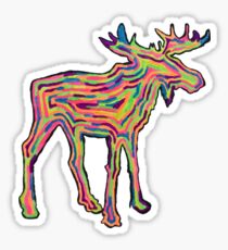 Pegatina Neon Trippy Moose