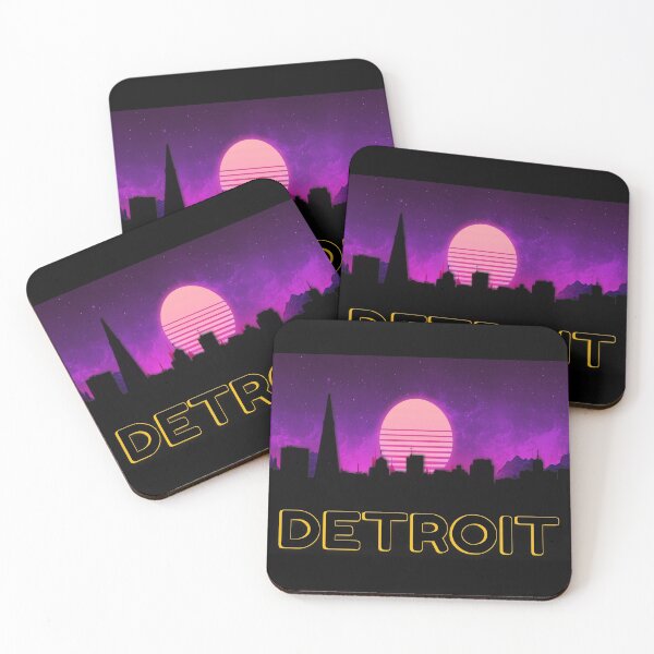 Item preview, Detroit City Skyscraper Skyline - Aesthetic City Vibe designed and sold by salmannoor.