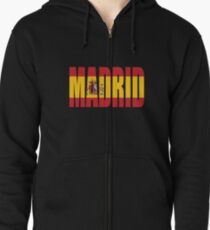 Sudadera con capucha y cremallera Madrid.