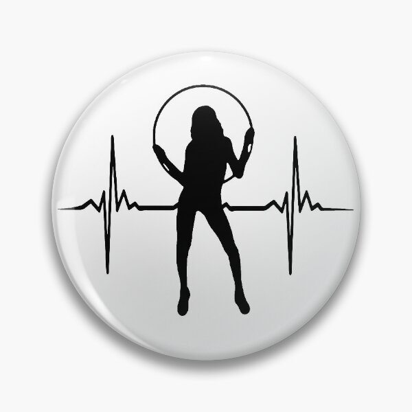 Item preview, HULA HOOP Girl - Heartbeat EKG Heart Line Mother Hullern designed and sold by urban-design.