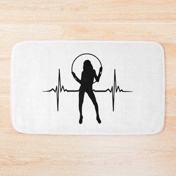 Item preview, HULA HOOP Girl - Heartbeat EKG Heart Line Mother Hullern designed and sold by urban-design.