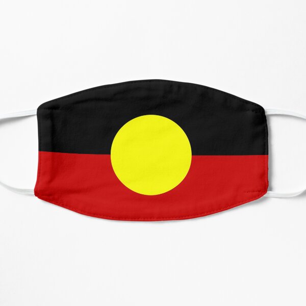 Australian aboriginal Flag Colours Flat Mask