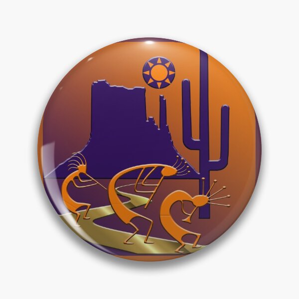 Artikelvorschau, Drei Kokopelli auf der Goldenen Straße entworfen und verkauft von CulturalView.