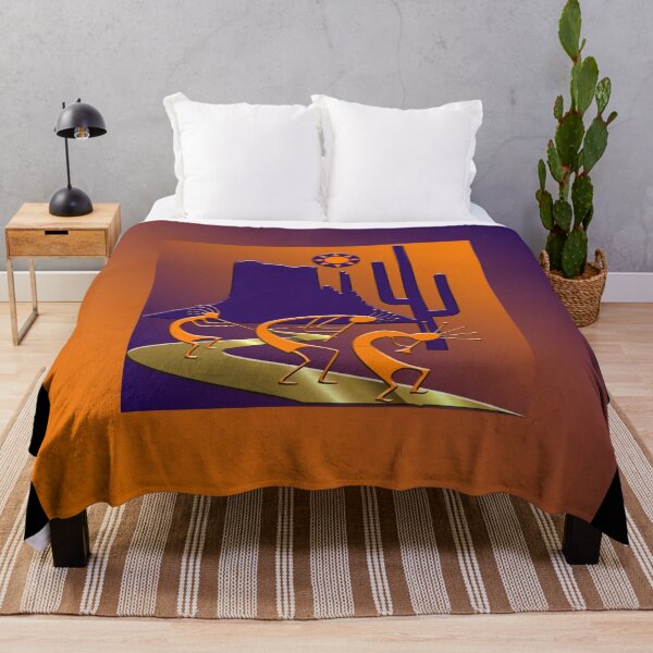 Item preview, Three Kokopelli on the Golden Road designed and sold by CulturalView.