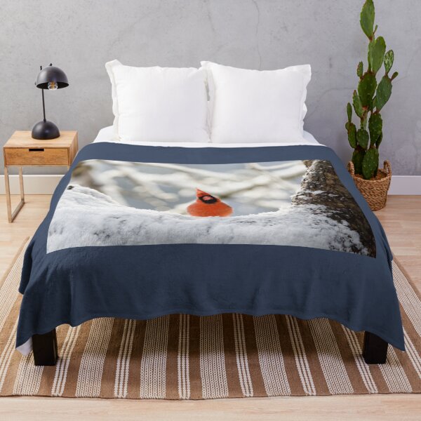 Item preview, Northern Cardinal (male) in the snow designed and sold by rodmacpherson.