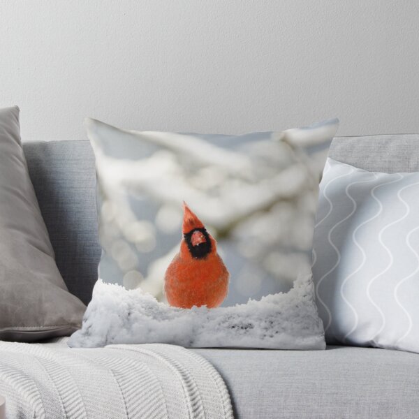 Item preview, Northern Cardinal (male) in the snow designed and sold by rodmacpherson.