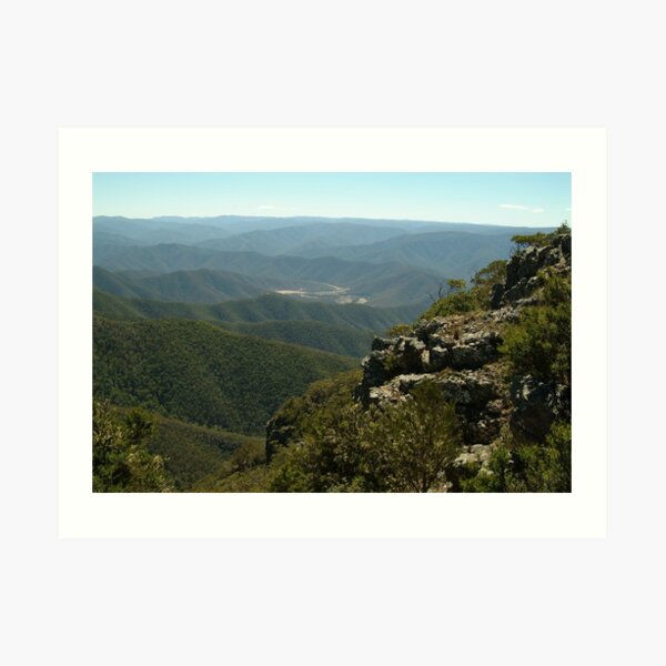 Joe Mortelliti Gallery - Crooked River valley near Talbotville, alpine Victoria, Australia. Art Print