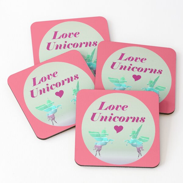 Item preview, Love 2 Unicorns Pink Pastels Valentine day designed and sold by RileyKyler.