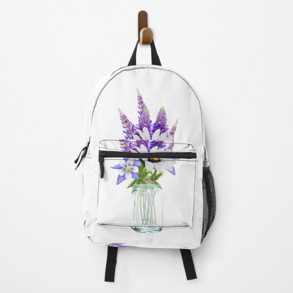 Item preview, Bouquet of lavender, daisy and violets in a Mason jar. designed and sold by Pavnud.