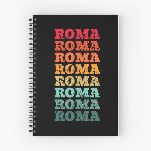Item preview, Roma - Rome - repeated retro vintage sunset colors with a distressed design effect designed and sold by Rhu Creations.