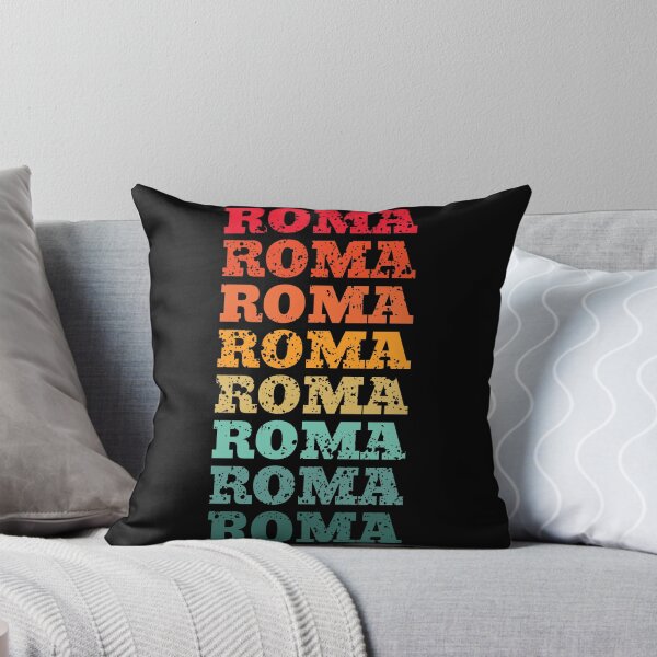 Item preview, Roma - Rome - repeated retro vintage sunset colors with a distressed design effect designed and sold by Rhu Creations.
