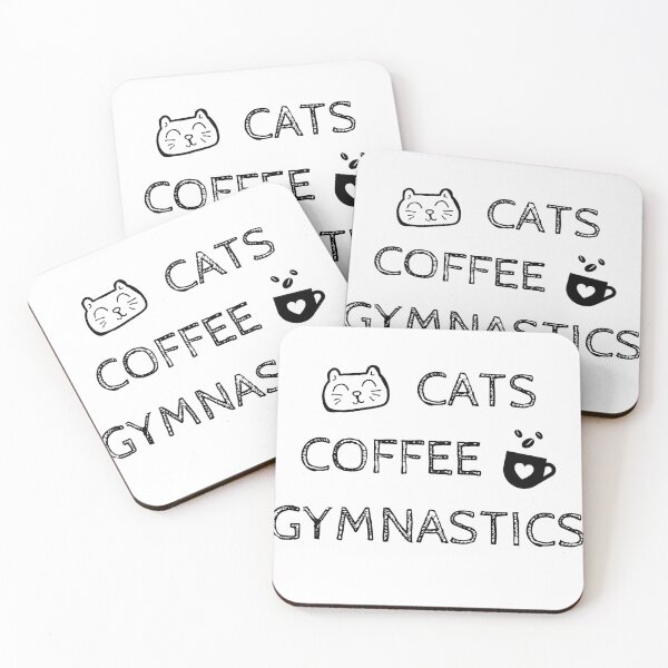 Item preview, Cats. Coffee. Gymnastics designed and sold by TheGreenGoat.