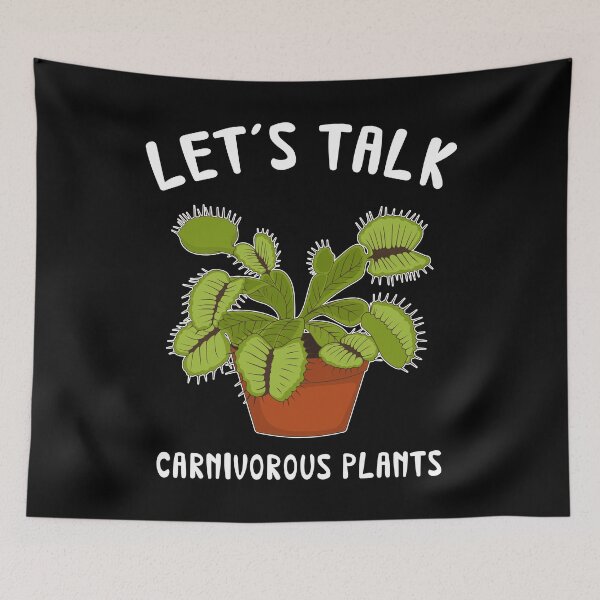 Item preview, Let's Talk Carnivorous Plants Funny Venus Flytrap print designed and sold by jakehughes2015.