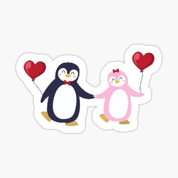 Cute Penguin funny lovers Sticker