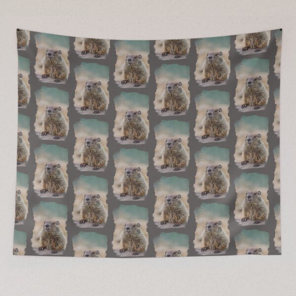 Item preview, Groundhog with grunge effect - Grunge Groundhog for Groundhog Day designed and sold by Rabbitti.