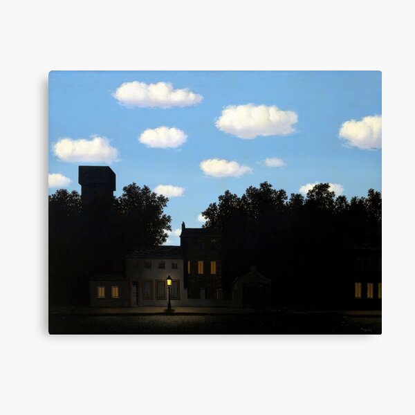 The Empire of Light II, Magritte (HQ) Canvas Print