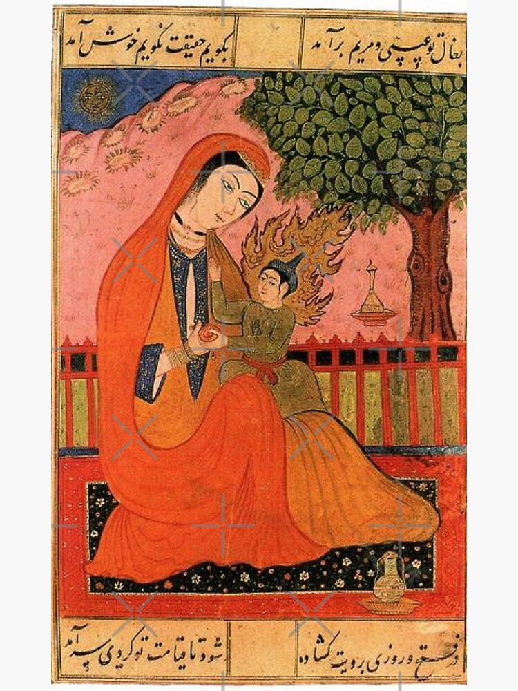 mother-mary-and-baby-jesus-in-a-persian-miniature-photographic-print