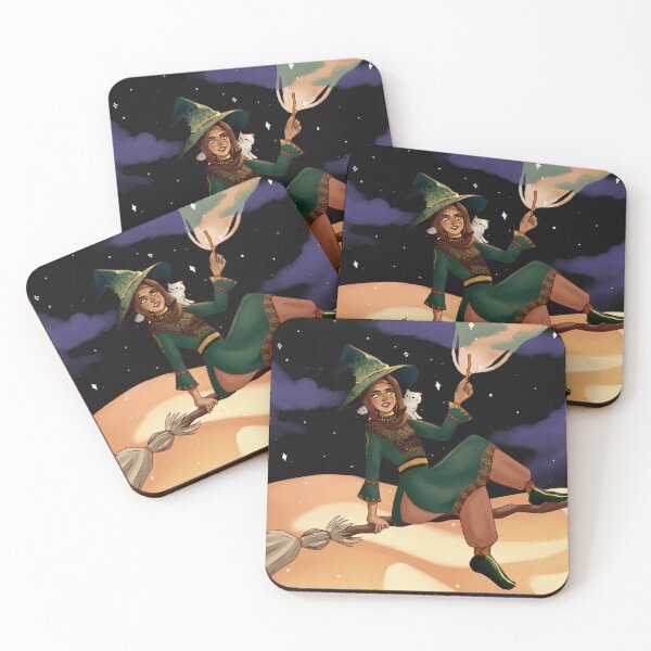 Item preview, Hijabi Witch- Broomride  designed and sold by KahaneeBookshop.