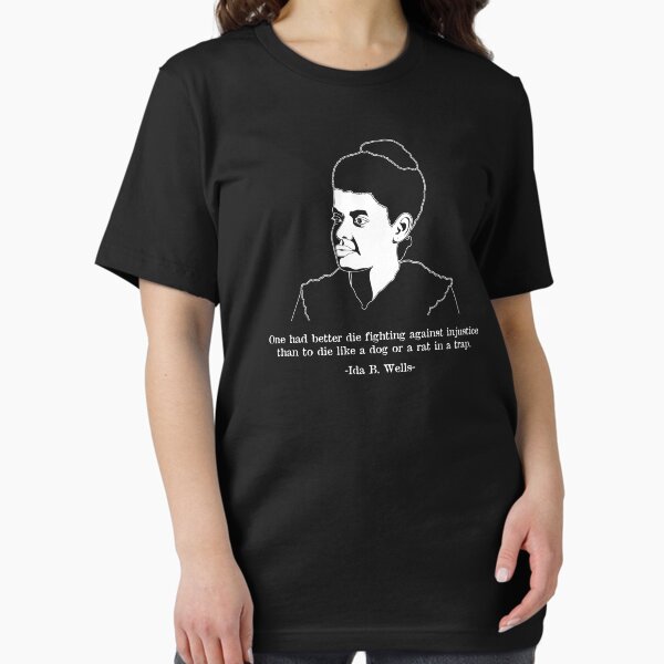 Vista previa del artículo con la obra «Cita famosa del Mes de la Historia Negra con estampado Ida B Wells», diseñado y vendido por jakehughes2015.