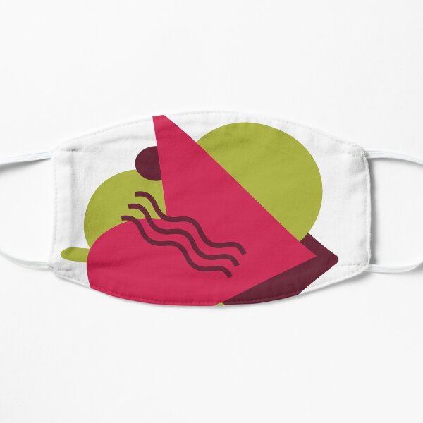 Green Pink Geo Style Mask
