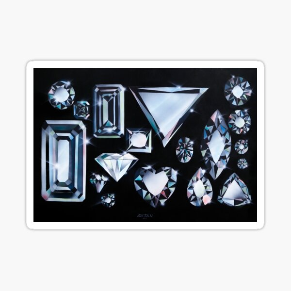 Dancing Diamonds Sticker