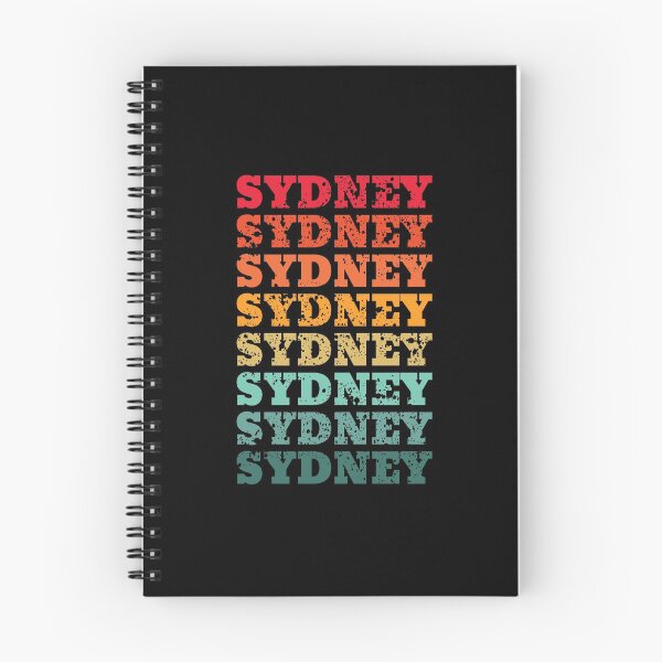 Item preview, Sydney - repeated retro vintage sunset colors with a distressed design effect designed and sold by Rhu Creations.