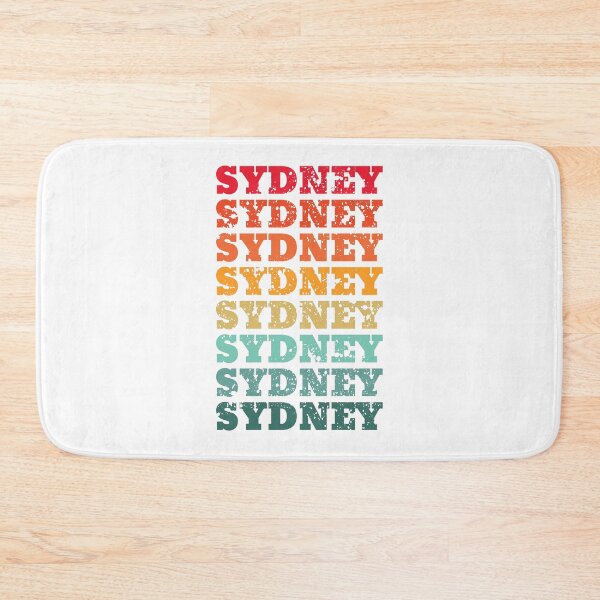 Item preview, Sydney - repeated retro vintage sunset colors with a distressed design effect designed and sold by Rhu Creations.