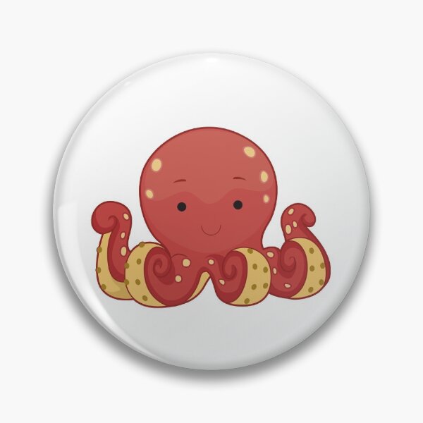 Item preview, orange octopus designed and sold by treasure-crafts.