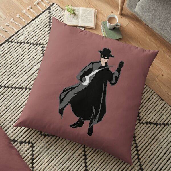 zorro the masked hero Floor Pillow