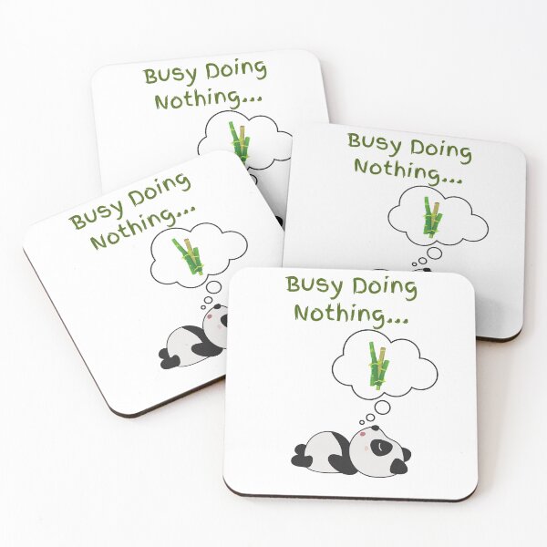 Item preview, Busy Doing Nothing Panda (Dreaming of food) designed and sold by albix81.