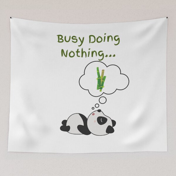 Item preview, Busy Doing Nothing Panda (Dreaming of food) designed and sold by albix81.