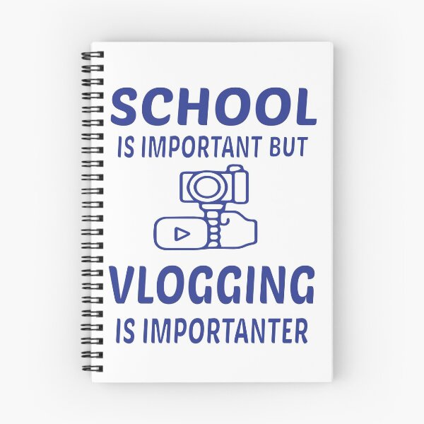 Aperçu de l'œuvre l'école est importante mais le vlog est plus important créée et vendue par nawal-shirt.