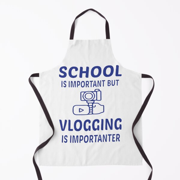 Artikelvorschau, Schule ist wichtig, aber Vlogging ist wichtig entworfen und verkauft von nawal-shirt.