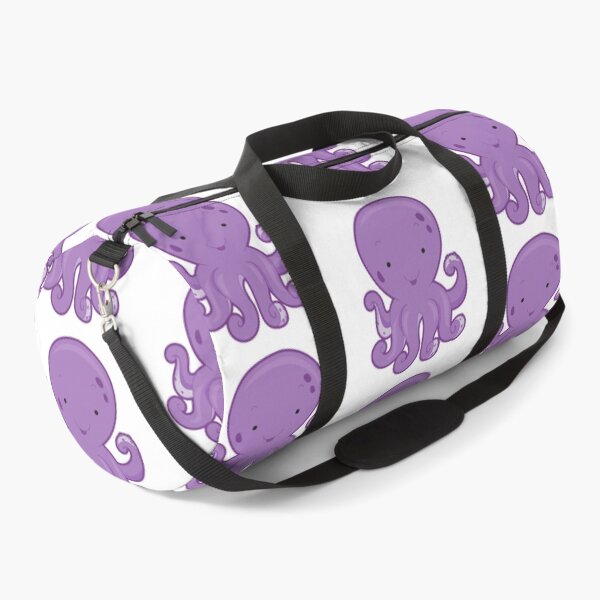 Item preview, cute purple octopus blue ocean sea monster designed and sold by treasure-crafts.