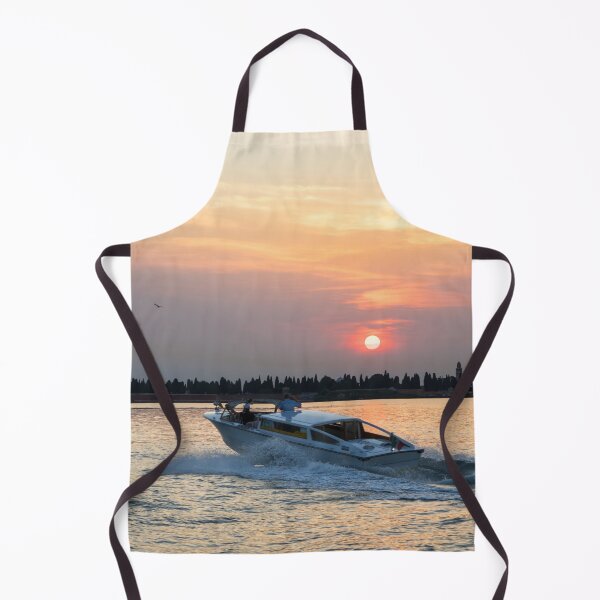 Item preview, Venetian Water Taxi - Speedboating on the Venice Lagoon at Sunset designed and sold by Georgia Mizuleva.
