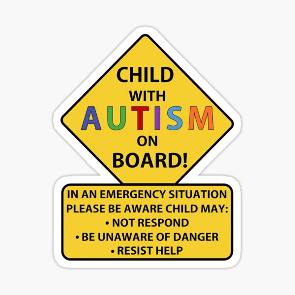 Item preview, Child With Autism On Board Gift Autism Awareness For Children designed and sold by DebraGiftShop.