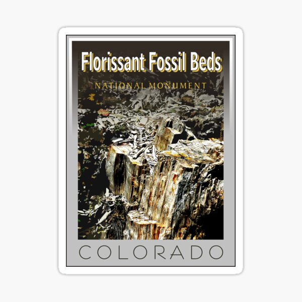 Florissant Fossil Beds National Park Stamp Sticker