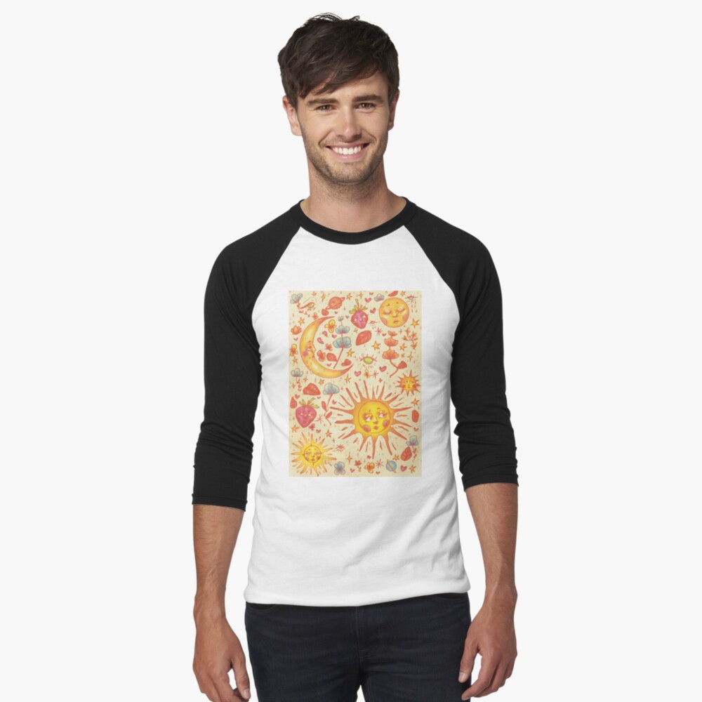 Item preview, Baseball ¾ Sleeve T-Shirt designed and sold by volttrash.