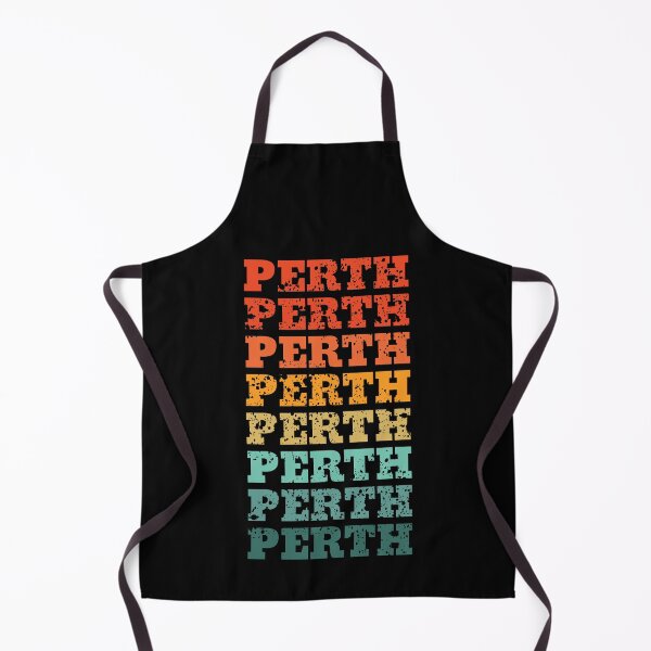 Item preview, Perth - repeated retro vintage sunset colors with a distressed design effect designed and sold by Rhu Creations.