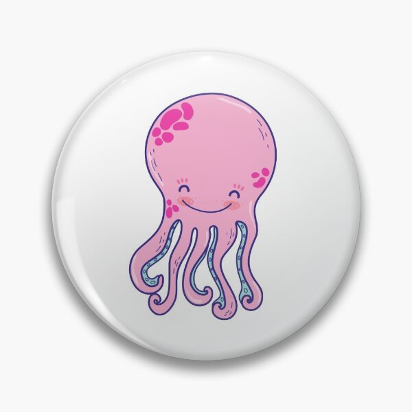 Item preview, pink octopus designed and sold by treasure-crafts.